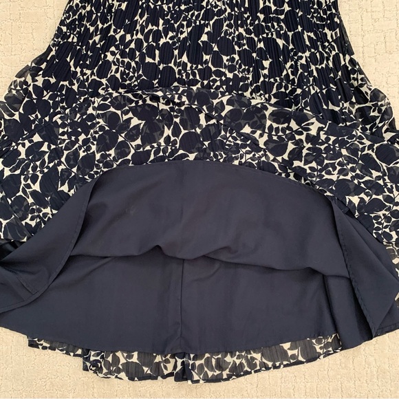 Uniqlo Maxi Skirt Dark Blue White Fabric Size S - Picture 8 of 11